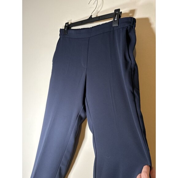 J CREW Jamie Pant Navy Blue Classic Preppy Work Business Minimalist Size 12P - Picture 4 of 9